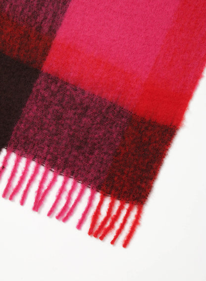 MOHAIR/WOOL BLEND FLEECE SCARF