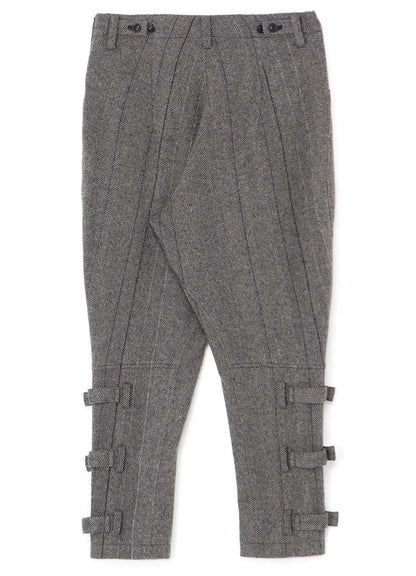 WOOL TWEED HERRINGBONE JODHPURS