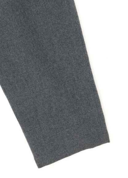 SHRUNKEN WOOL SERGE TAPERED PANTS