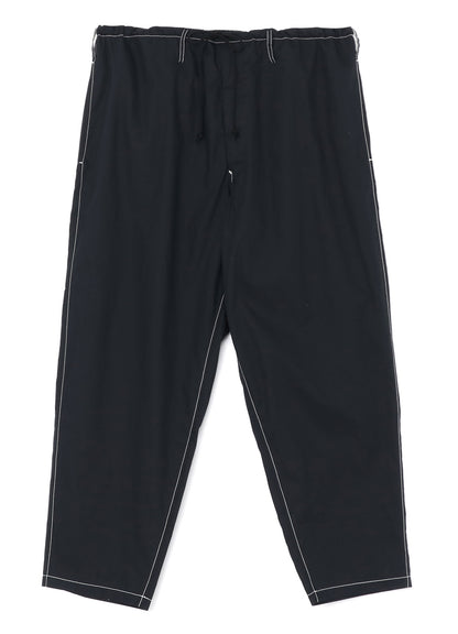 COTTON BROADCLOTH DRAWSTRING PANTS