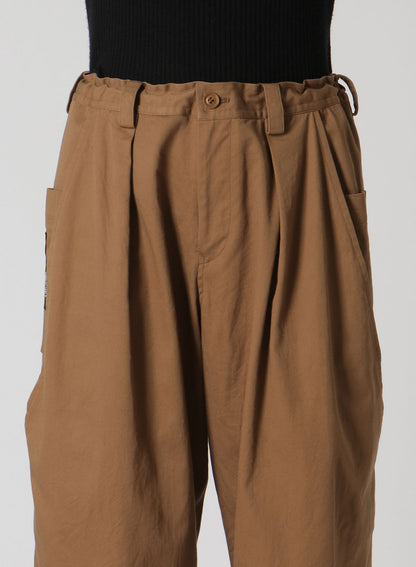 [Y's BORN PRODUCT] COTTON TWILL LONG POCKET PANTS