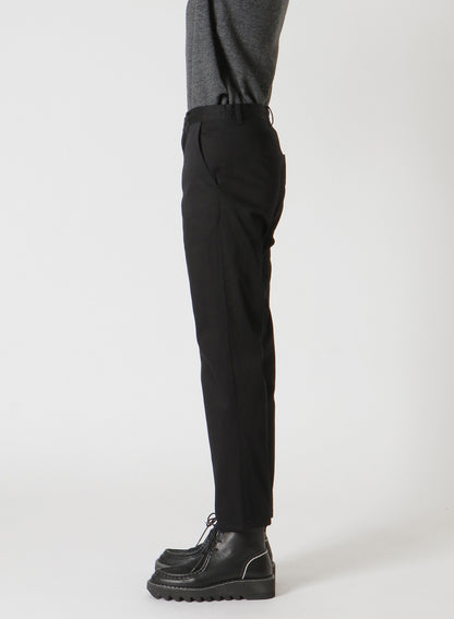 [Y's BORN PRODUCT] COTTON TWILL SLIM FIT DRAWSTRING PANTS