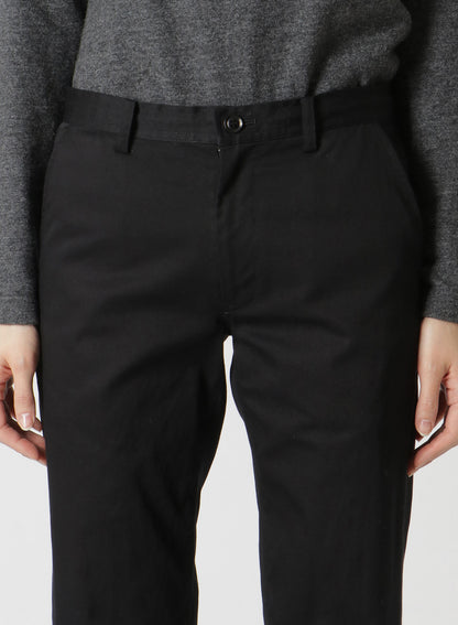 [Y's BORN PRODUCT] COTTON TWILL SLIM FIT DRAWSTRING PANTS