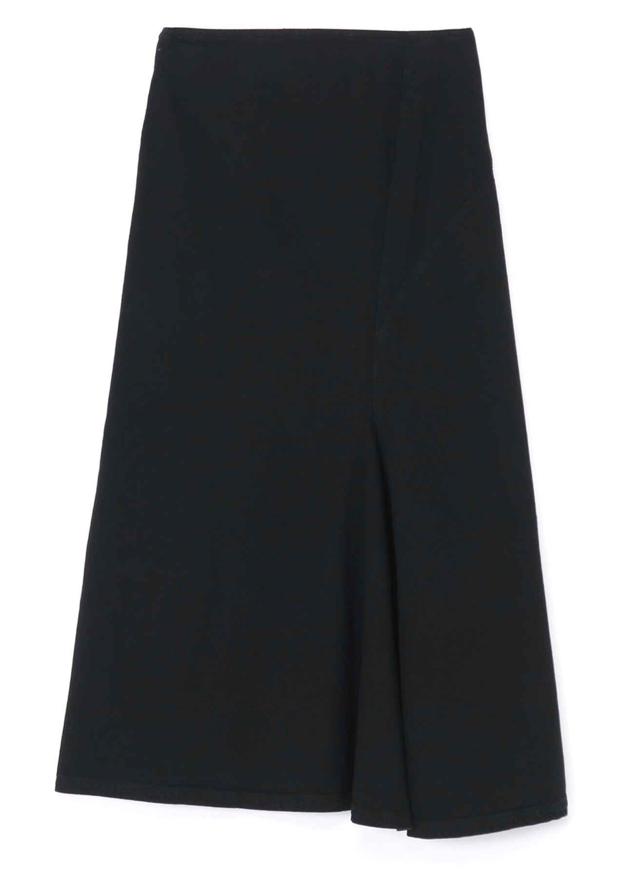 8oz BLACK DENIM BACK DRAPE SKIRT