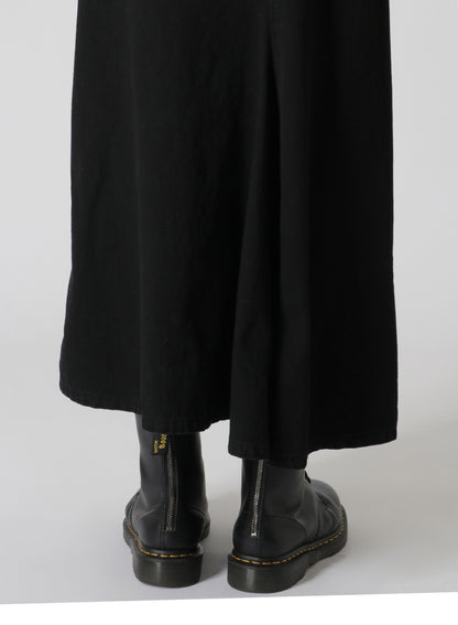 8oz BLACK DENIM BACK DRAPE SKIRT