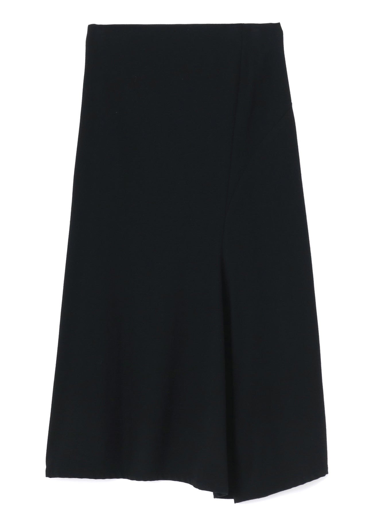 WOOL FLANNEL BACK DRAPE SKIRT