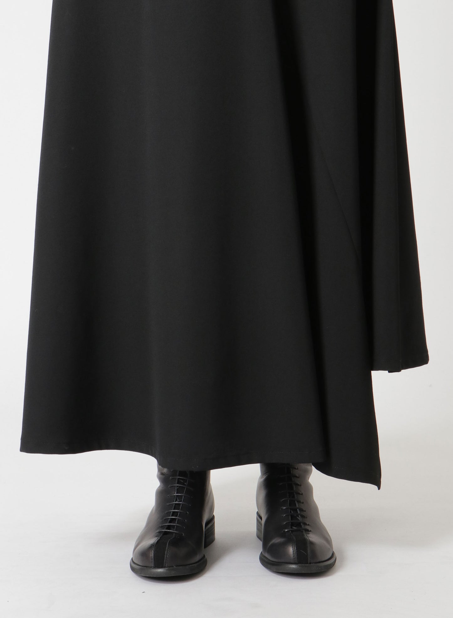 WOOL GABARDINE ASYMMETRIC SKIRT