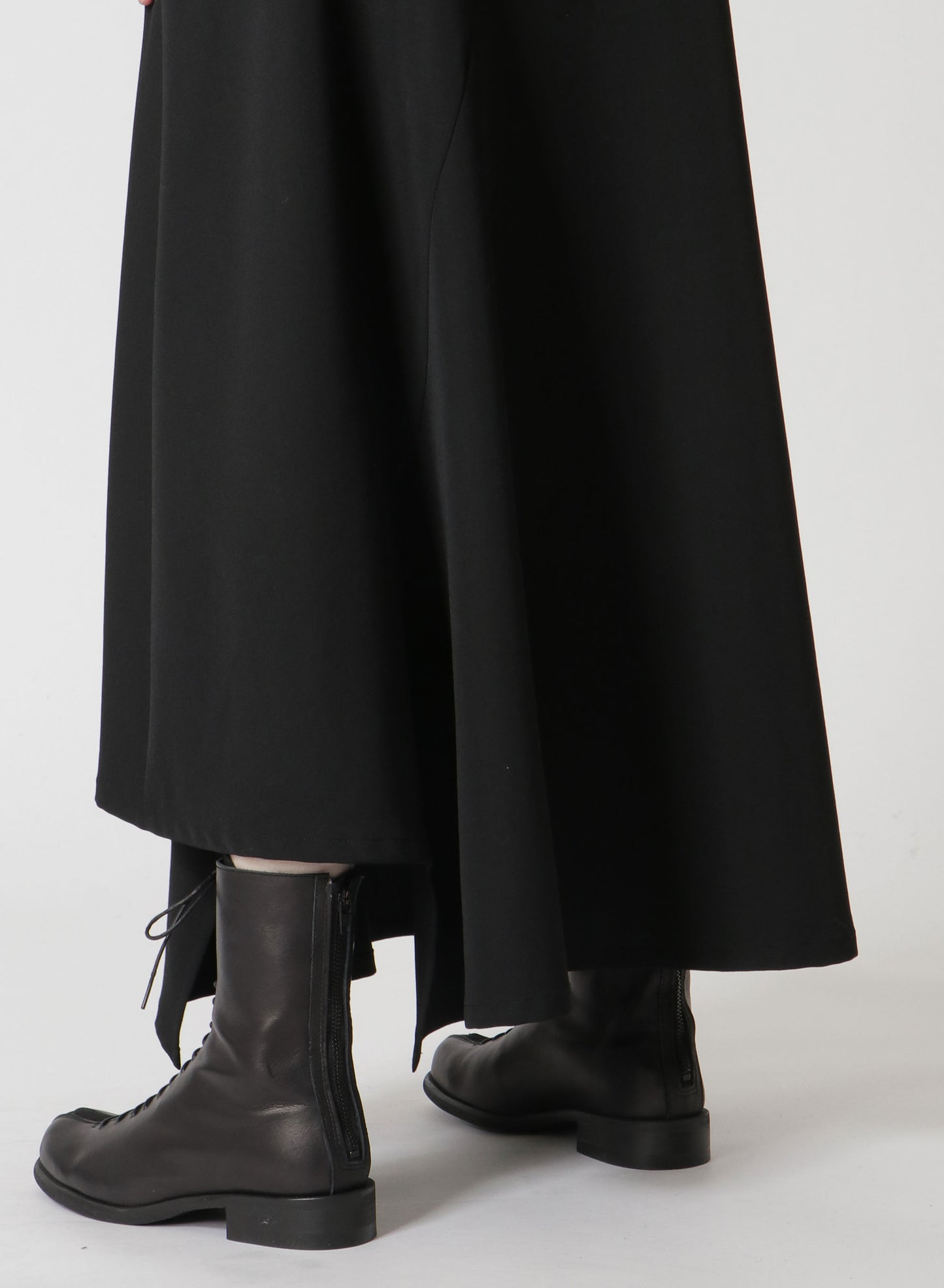 WOOL GABARDINE ASYMMETRIC SKIRT