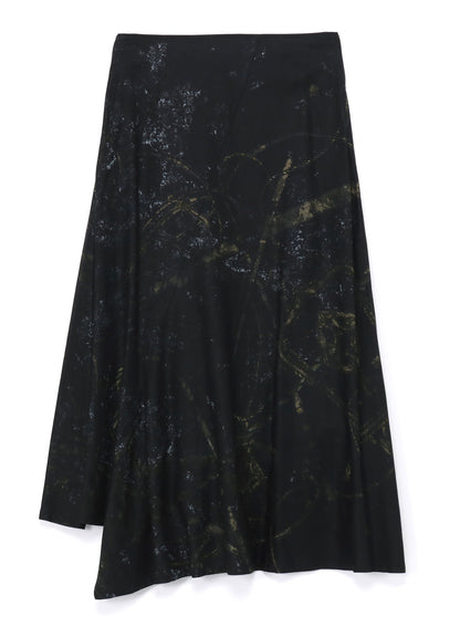 RAYON ASYMMETRIC SKIRT