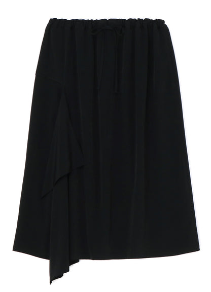 CREPE de CHINE RIGHT FLAP DETAIL SKIRT