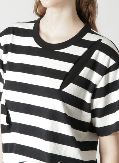 STRIPED COTTON T-SHIRT