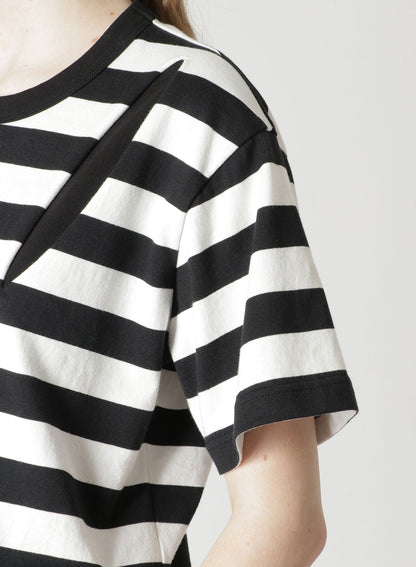 STRIPED COTTON T-SHIRT