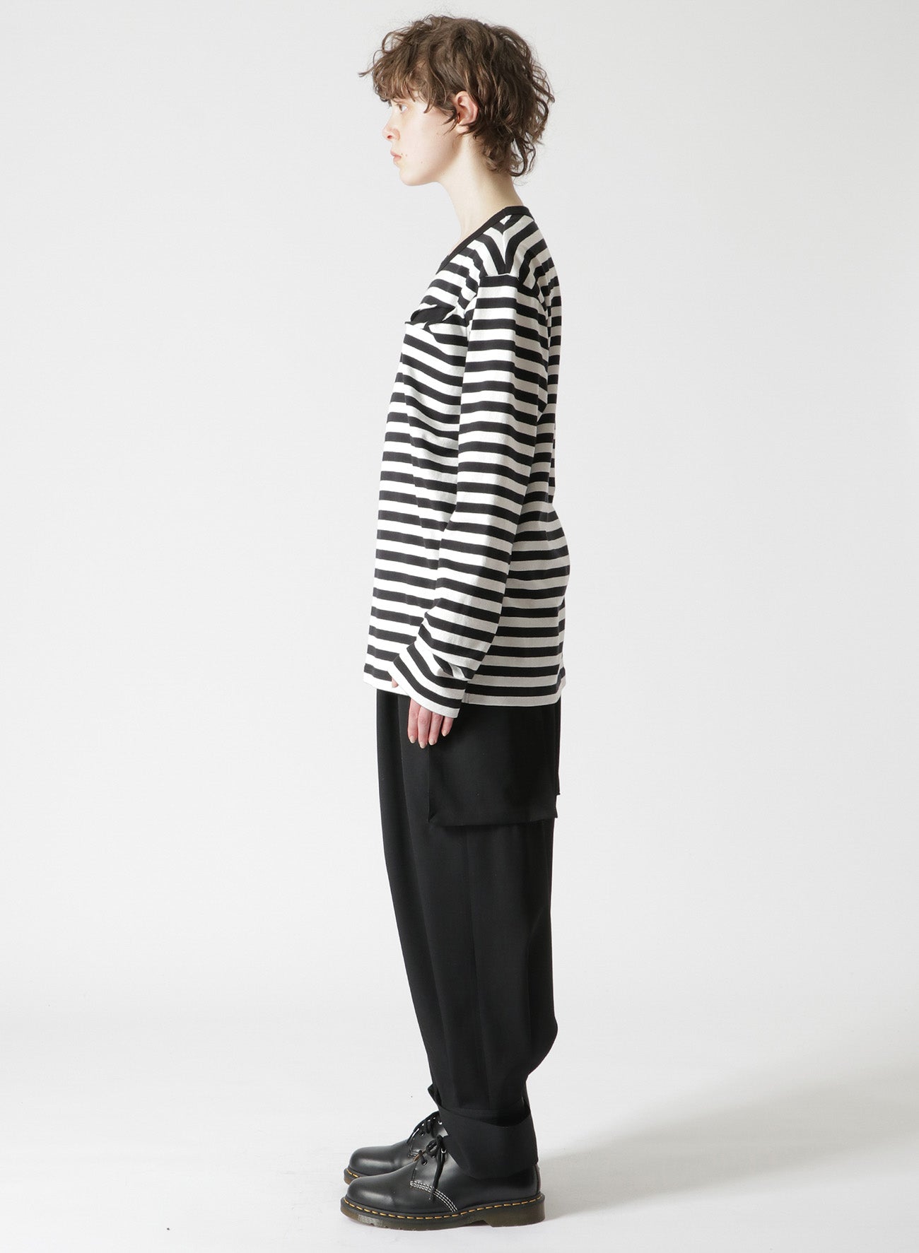 STRIPED COTTON LONG SLEEVE T-SHIRT