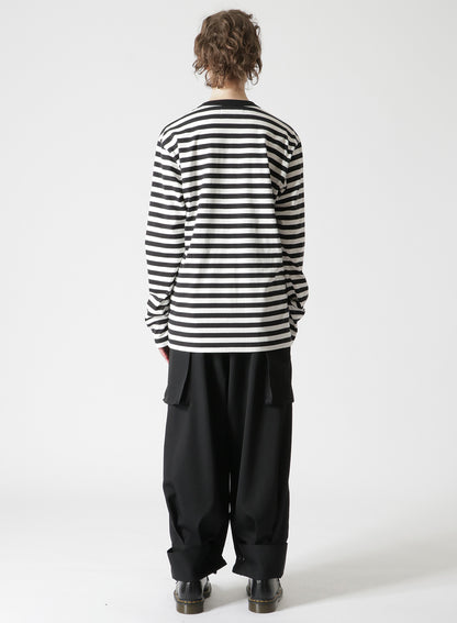 STRIPED COTTON LONG SLEEVE T-SHIRT