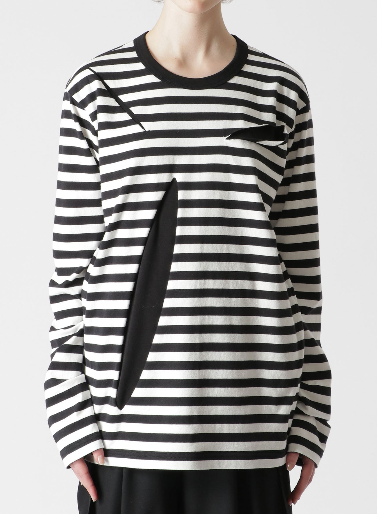 COTTON JERSEY FLOWER PRINT ROUND NECK BIG T(S Off White): Vintage 1.2｜THE  SHOP YOHJI YAMAMOTO