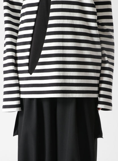 STRIPED COTTON LONG SLEEVE T-SHIRT