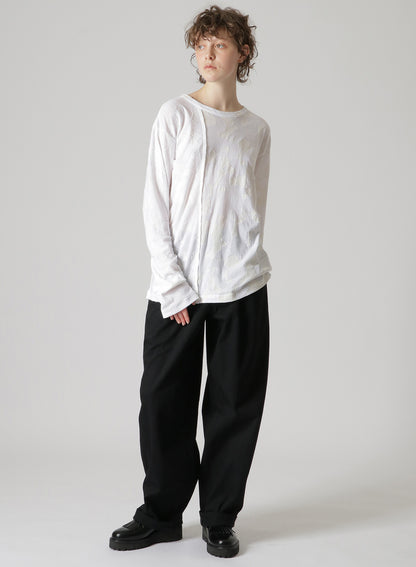 RIGHT VERTICAL SEAM LONG SLEEVE T-SHIRT