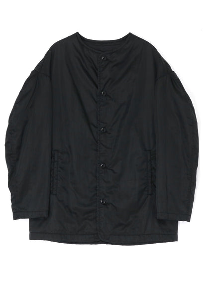 NYLON COLLARLESS JACKET