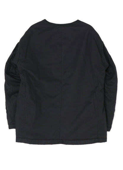 NYLON COLLARLESS JACKET