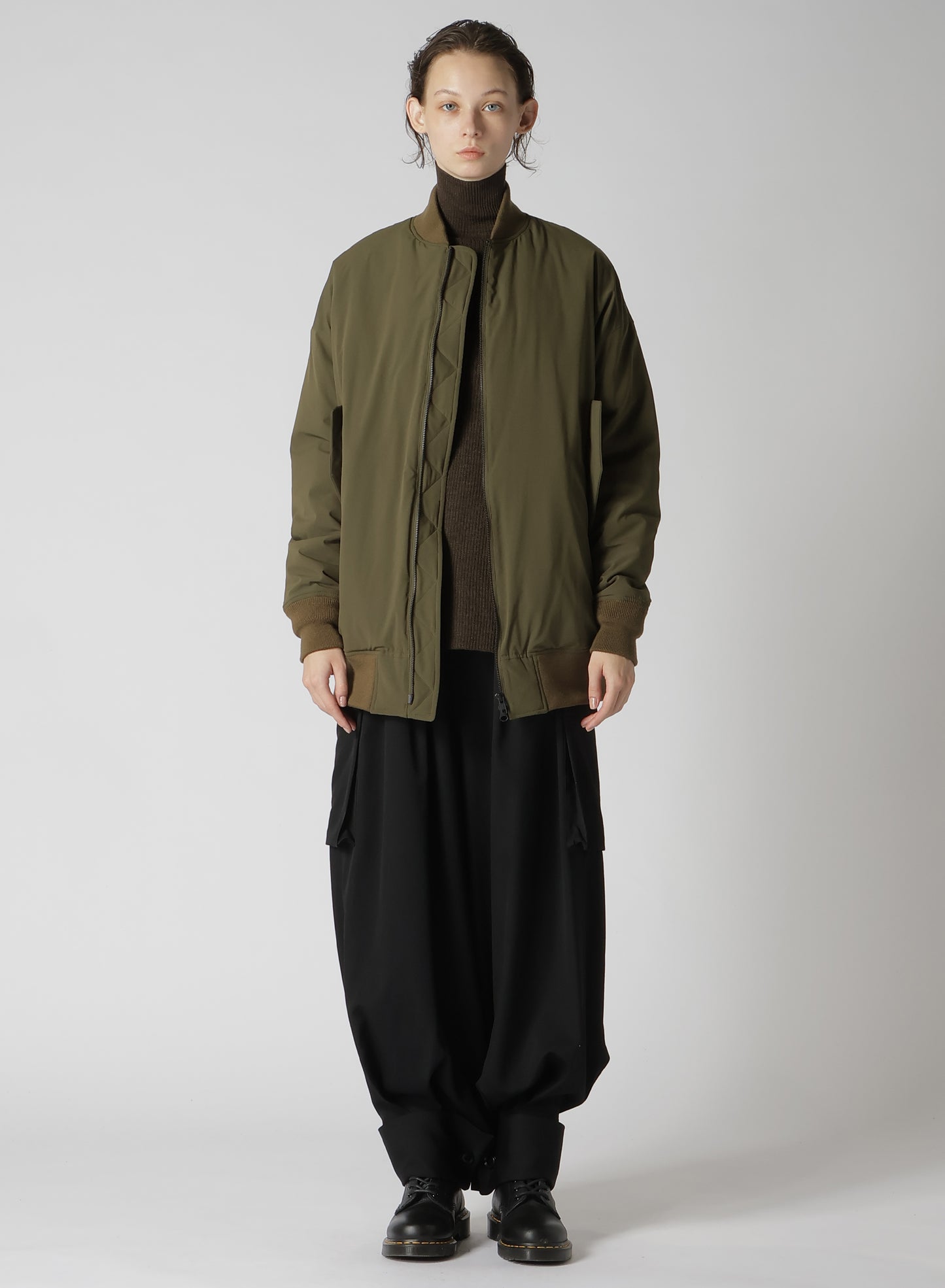 PADDED TYPEWRITER POLYESTER BLOUSON