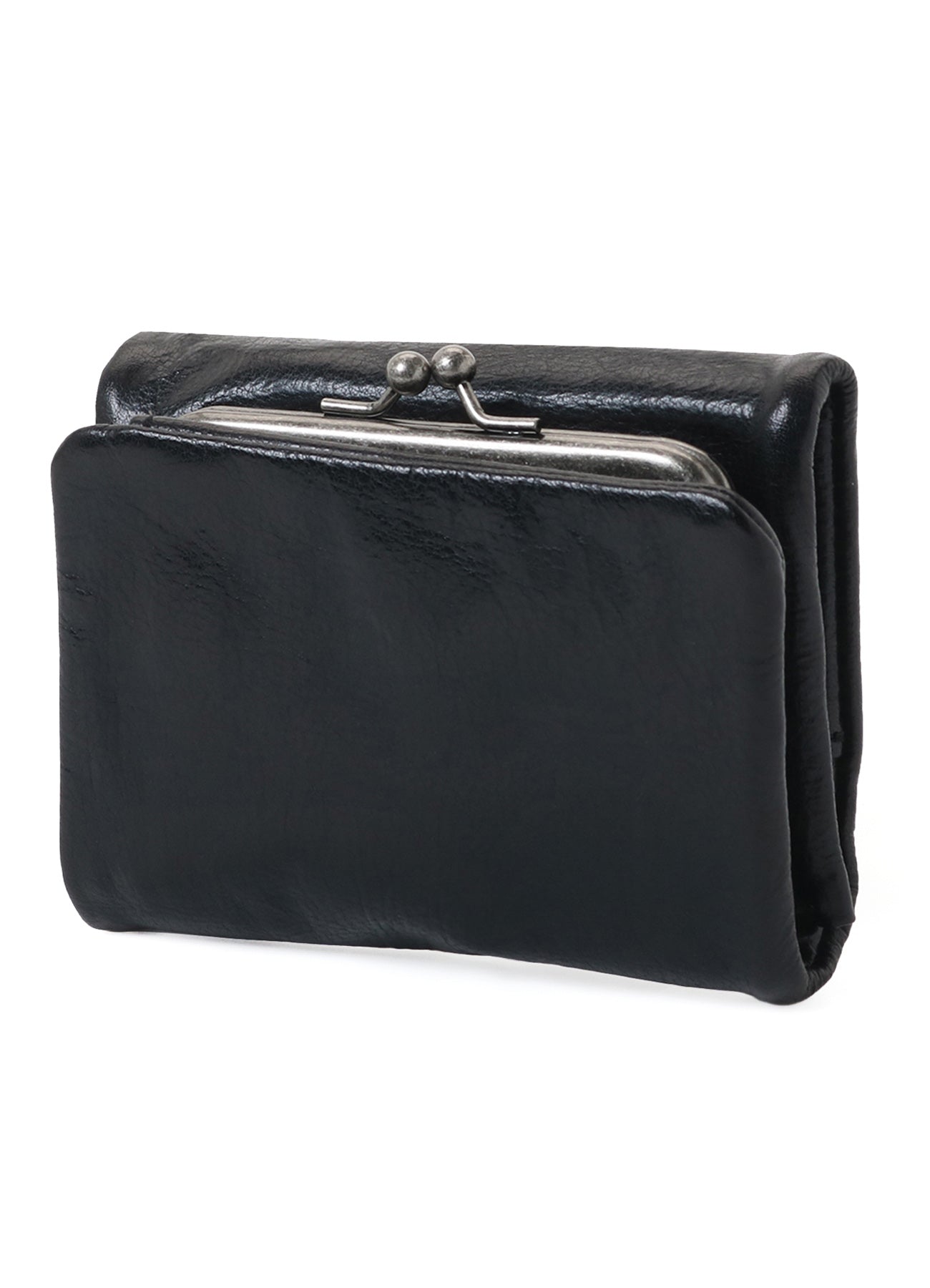 SURFACE-DYED SOFT TAN LEATHER TRIFOLD PUFFY WALLET – THE SHOP
