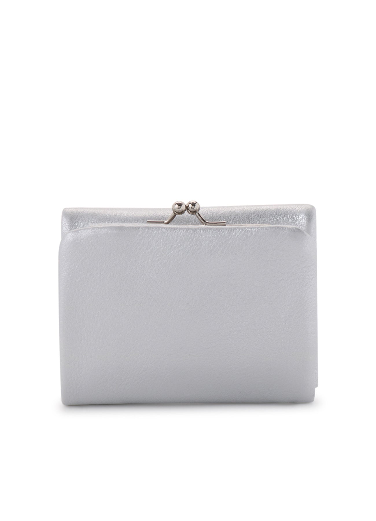 FOIL LEATHER TRIFOLD PUFFY WALLET