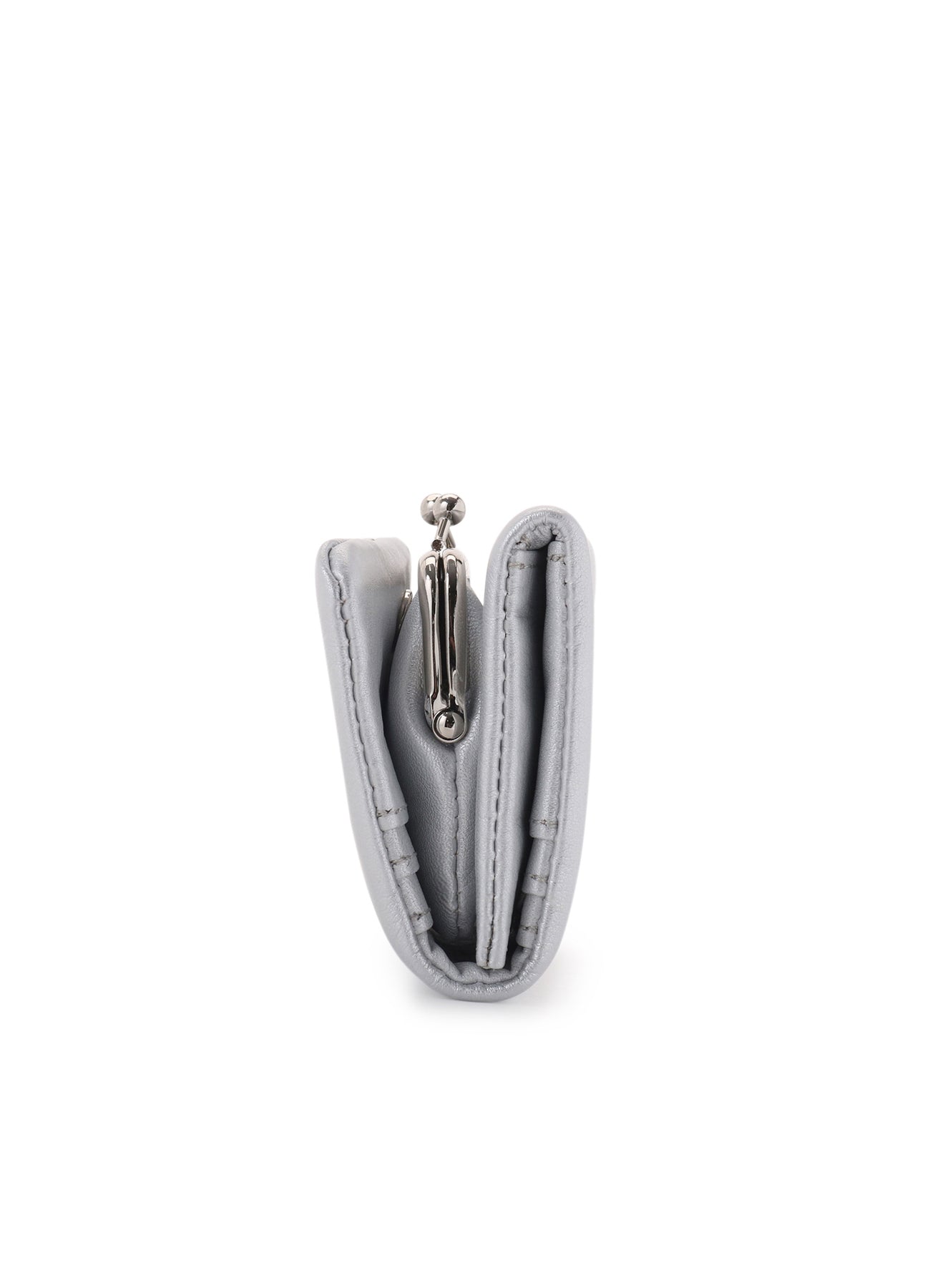 FOIL LEATHER TRIFOLD PUFFY WALLET