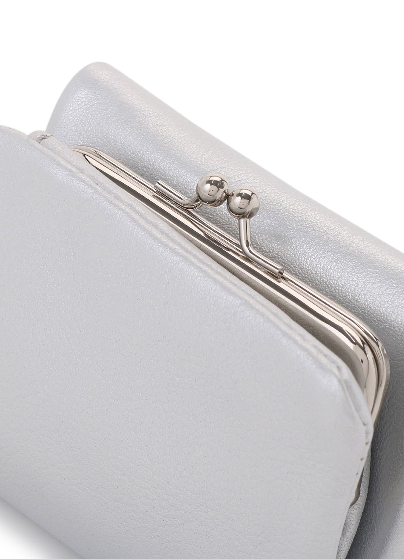 FOIL LEATHER TRIFOLD PUFFY WALLET