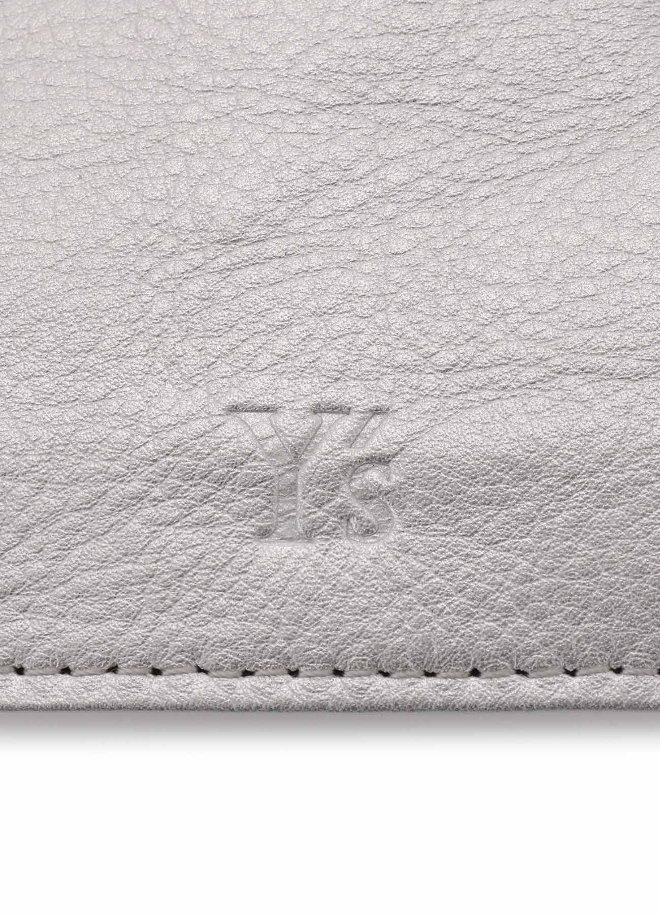 FOIL LEATHER TRIFOLD PUFFY WALLET