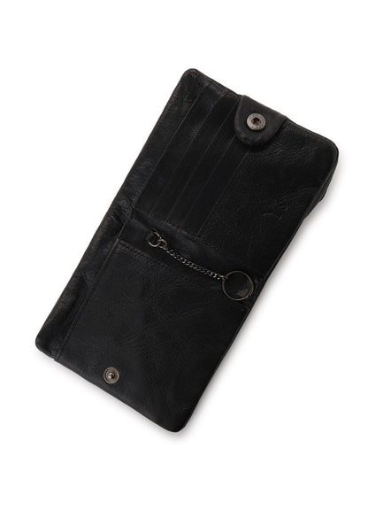 SURFACE-DYED SOFT TAN LEATHER PUFFY WALLET