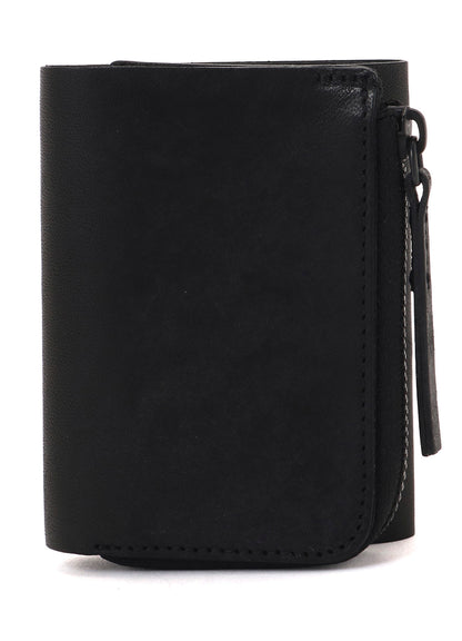 NUBUCK LEATHER TRIFOLD WALLET