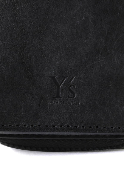 NUBUCK LEATHER TRIFOLD WALLET