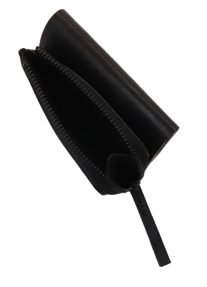 NUBUCK LEATHER TRIFOLD WALLET