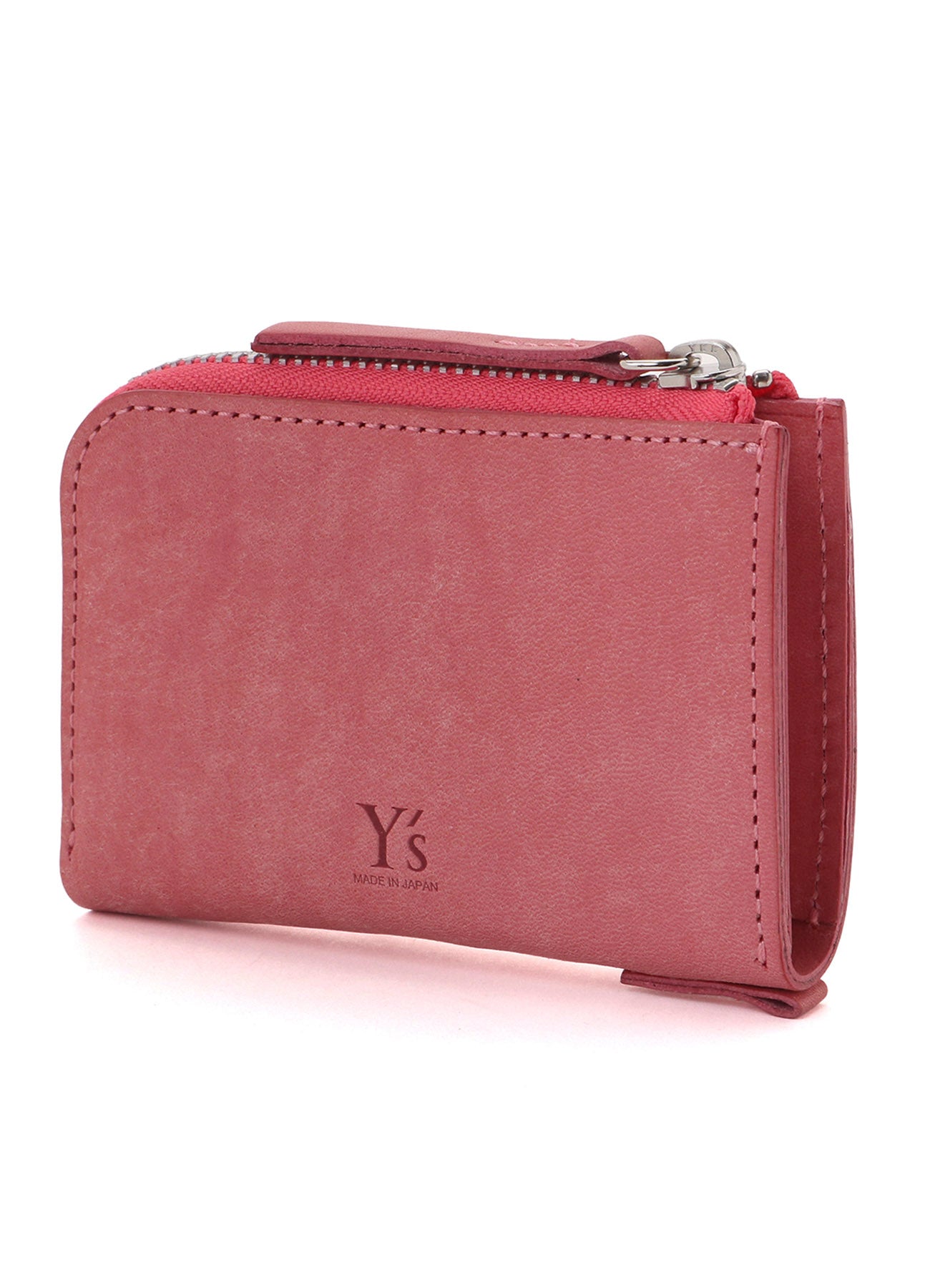 NUBUCK LEATHER L-SHAPE WALLET S