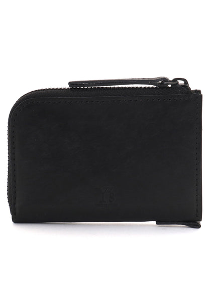 NUBUCK LEATHER L-SHAPE WALLET S