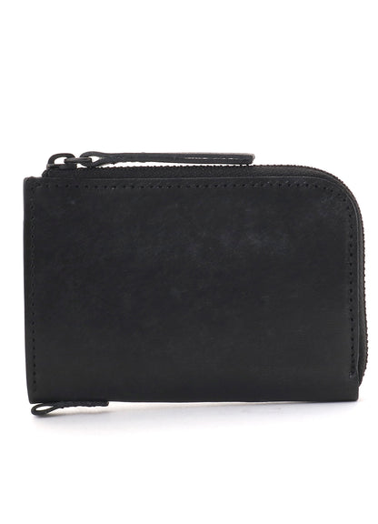 NUBUCK LEATHER L-SHAPE WALLET S