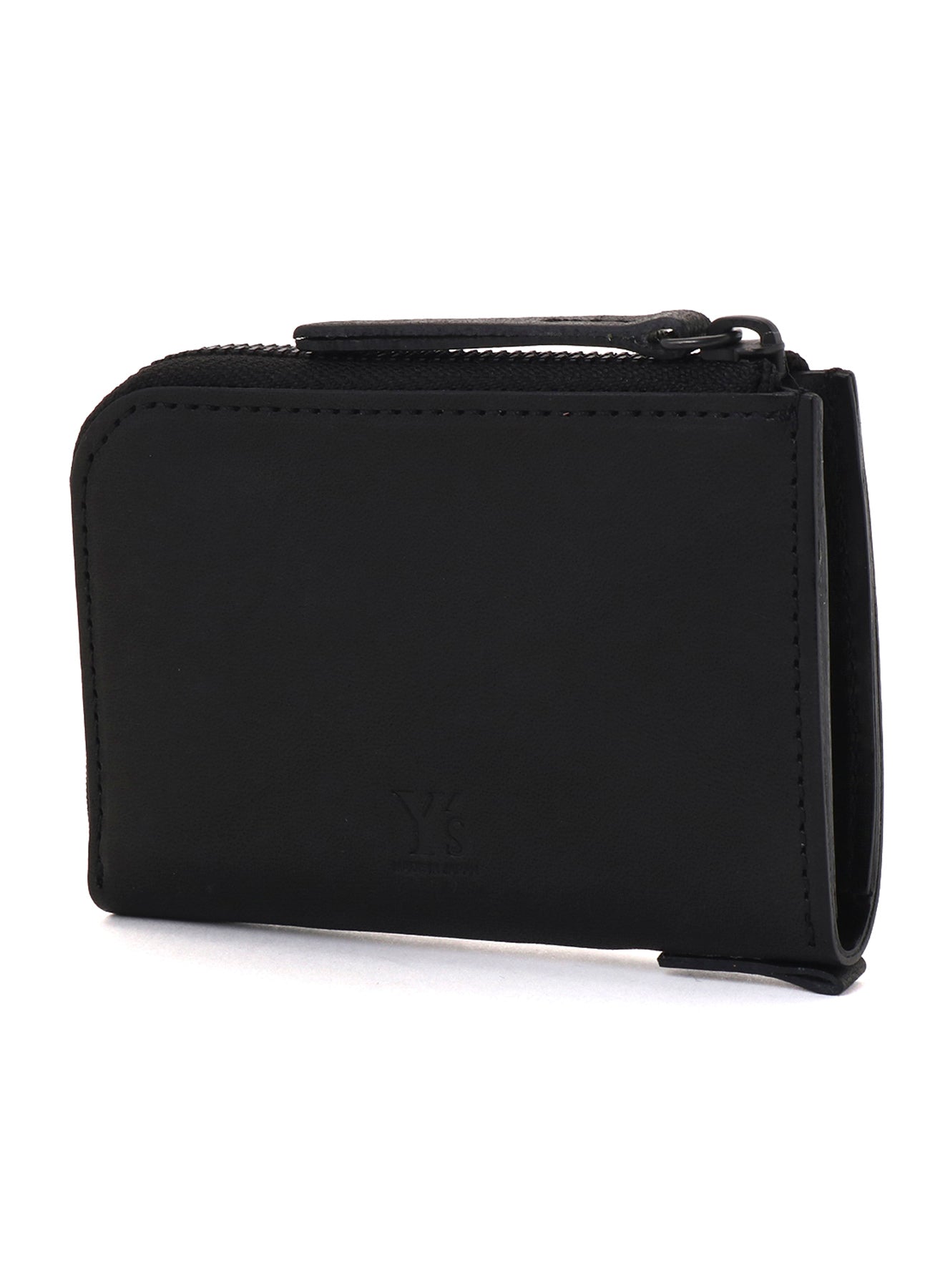 NUBUCK LEATHER L-SHAPE WALLET S