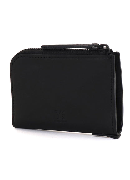 NUBUCK LEATHER L-SHAPE WALLET S