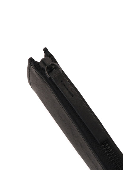 NUBUCK LEATHER L-SHAPE WALLET S