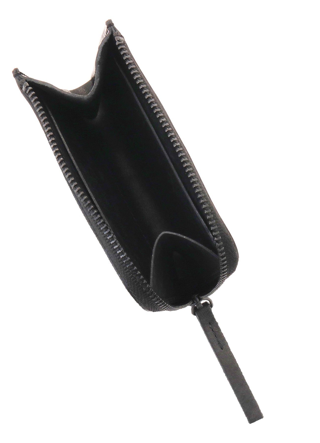 NUBUCK LEATHER L-SHAPE WALLET S