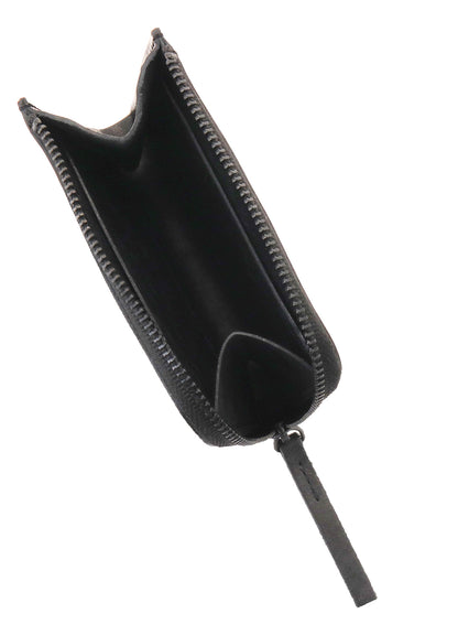 NUBUCK LEATHER L-SHAPE WALLET S