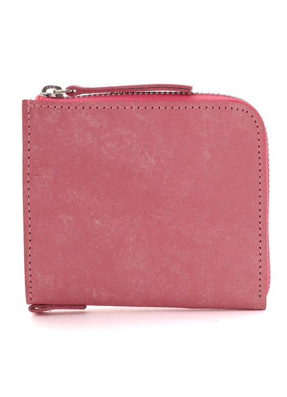 NUBUCK LEATHER L-SHAPE WALLET M