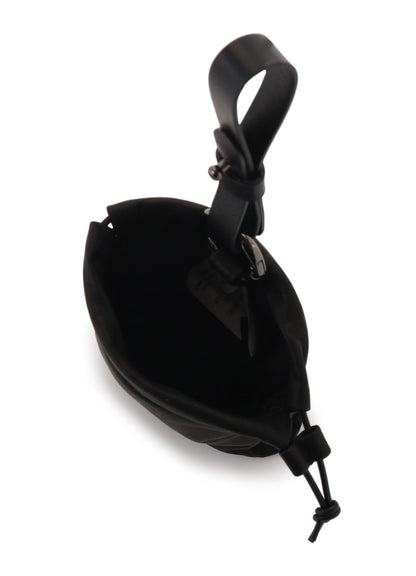 WATER DYED SOFT LEATHER CURVED POUCH CHARM