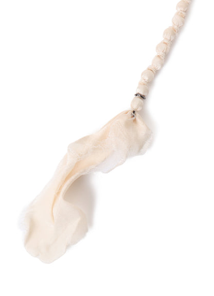 SMALL SILK BALL NECKLACE