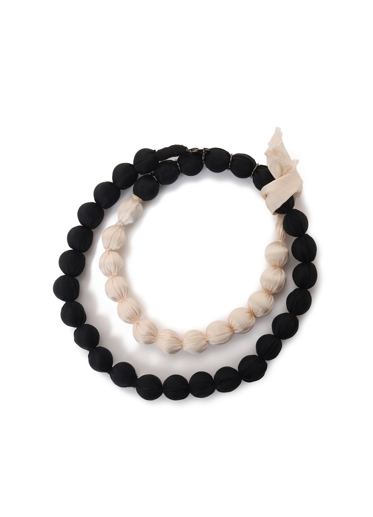 BIG SILK BALL NECKLACE