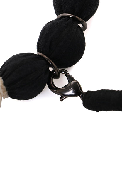 BIG SILK BALL NECKLACE