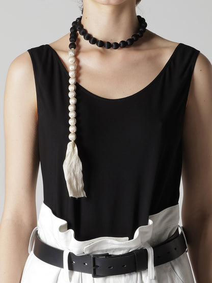 BIG SILK BALL NECKLACE