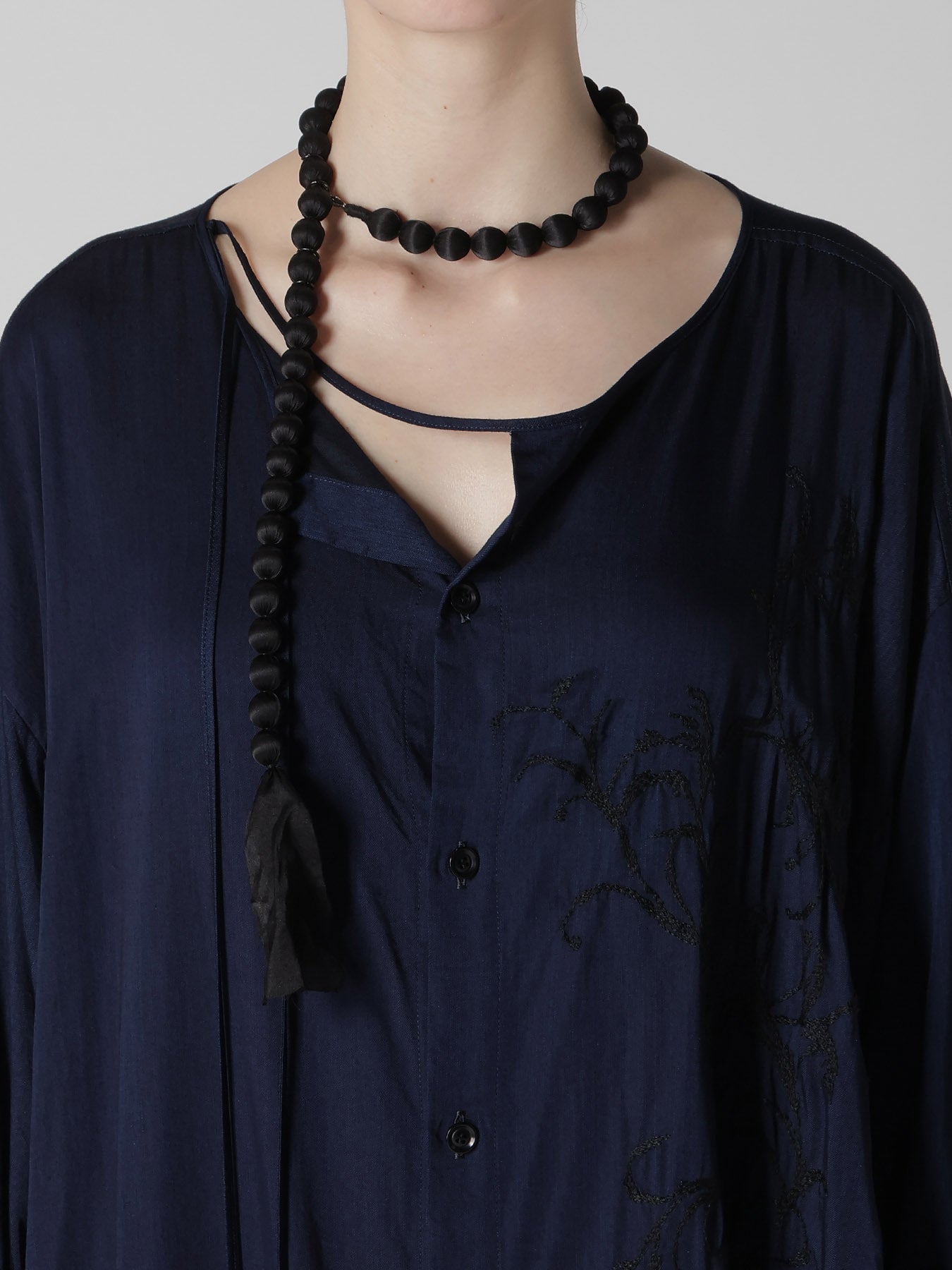 BIG SILK BALL NECKLACE