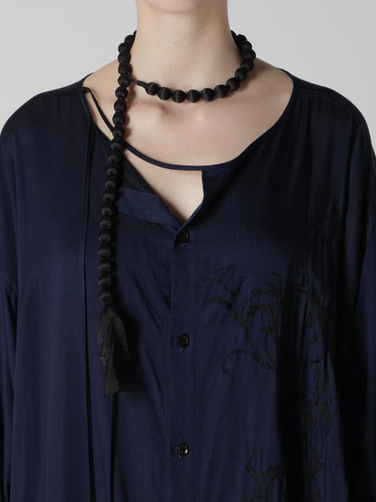 BIG SILK BALL NECKLACE