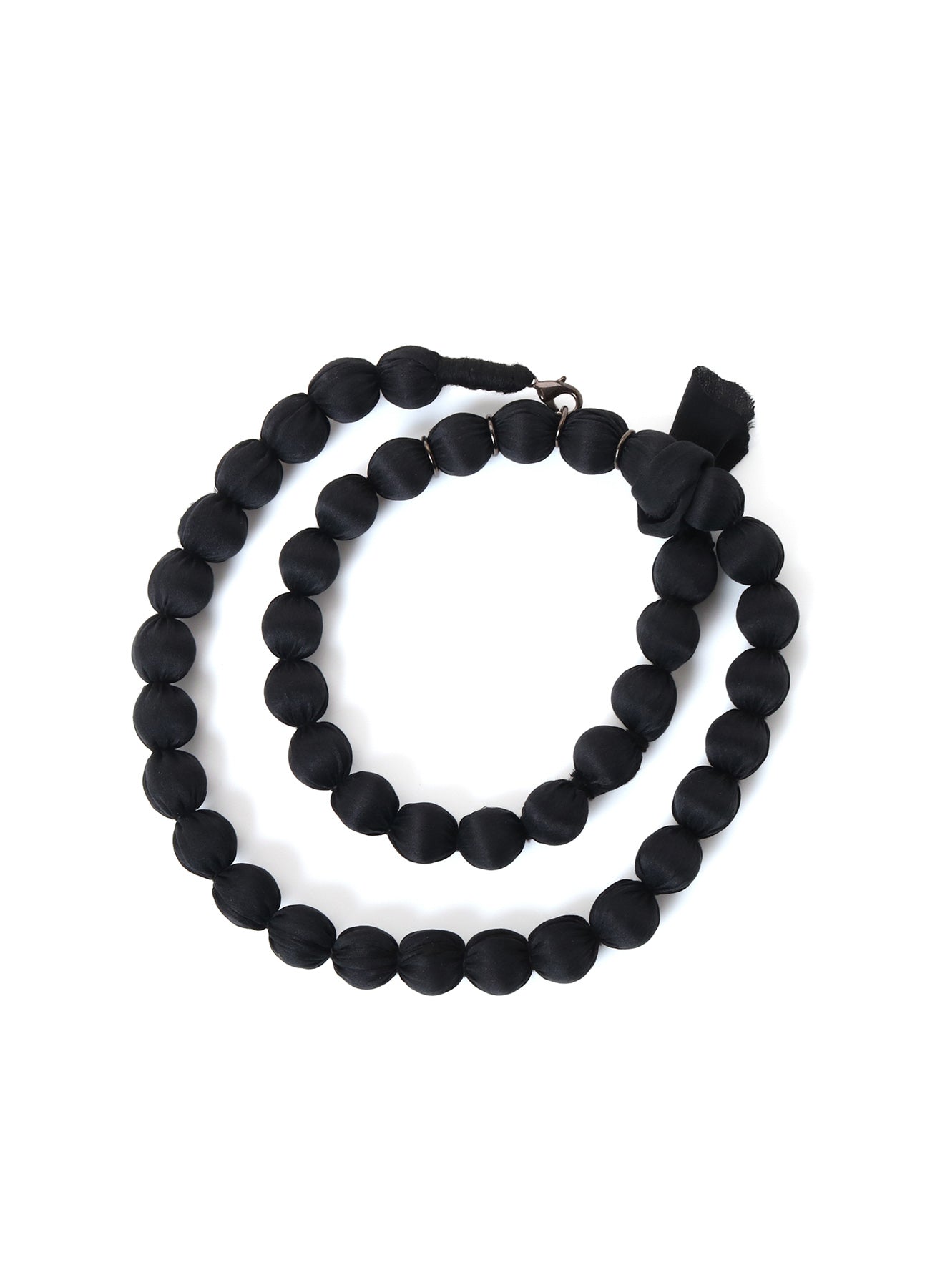 BIG SILK BALL NECKLACE